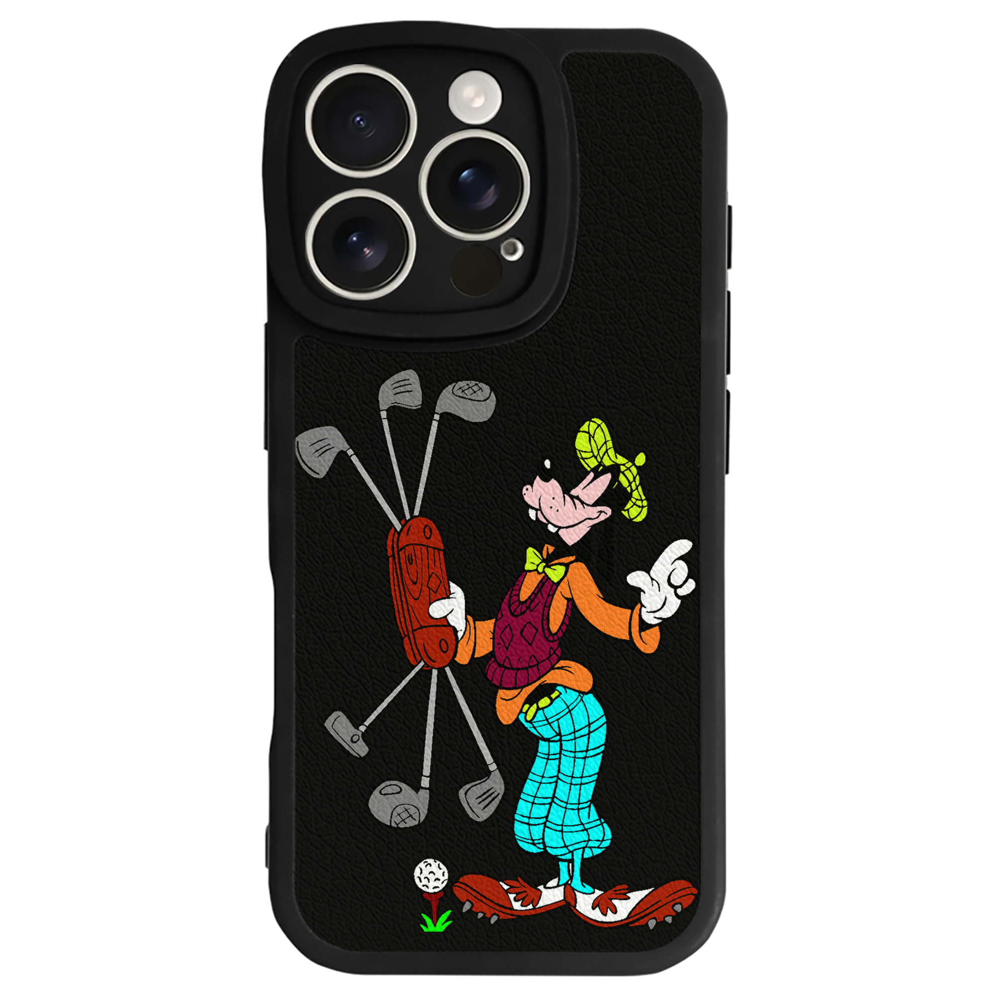 （画像用） ミッキーマウス Mickey Mouse 【iPhone 16シリーズ対応】シリコンスマホケース（レザー調） 材質：シリコン